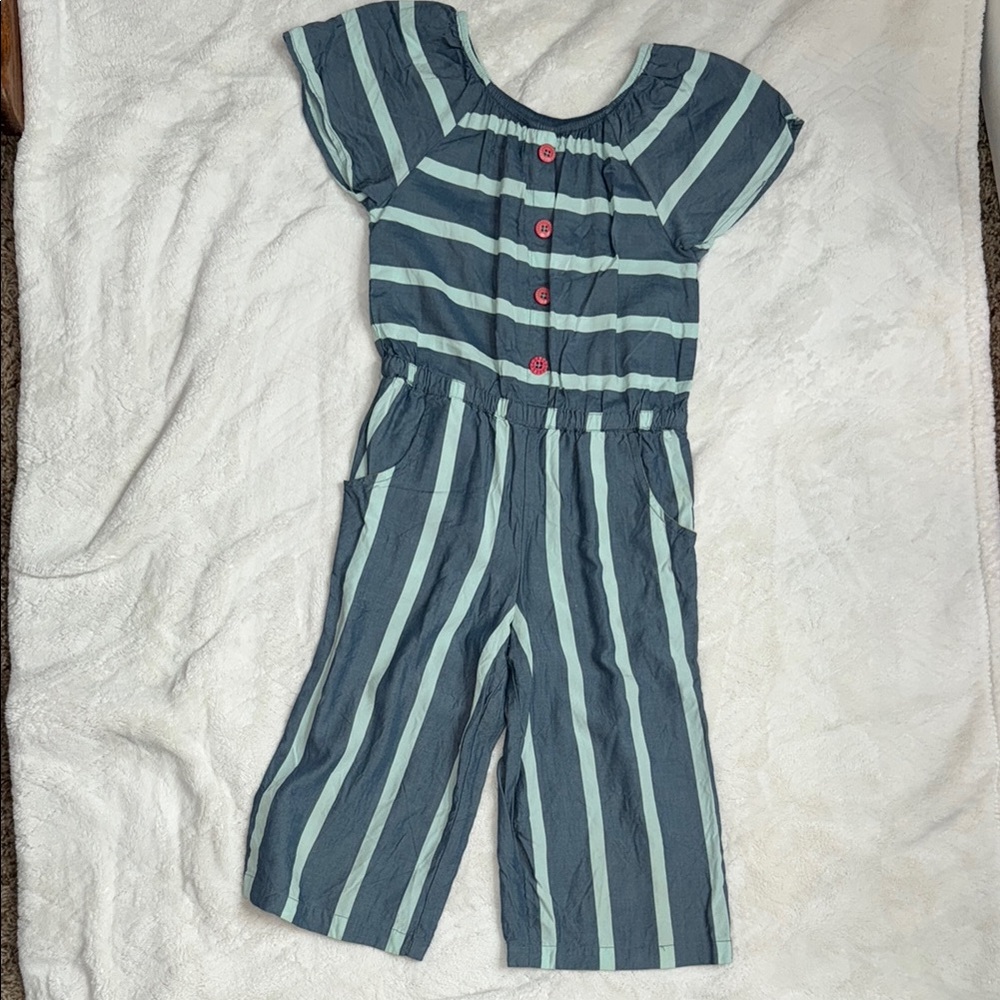Matilda Jane Blue Striped Kids Romper